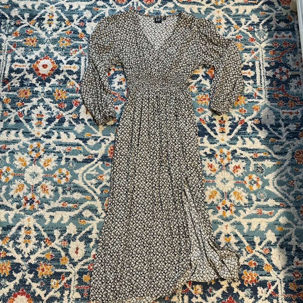 Gap Dark Brown Floral Dress